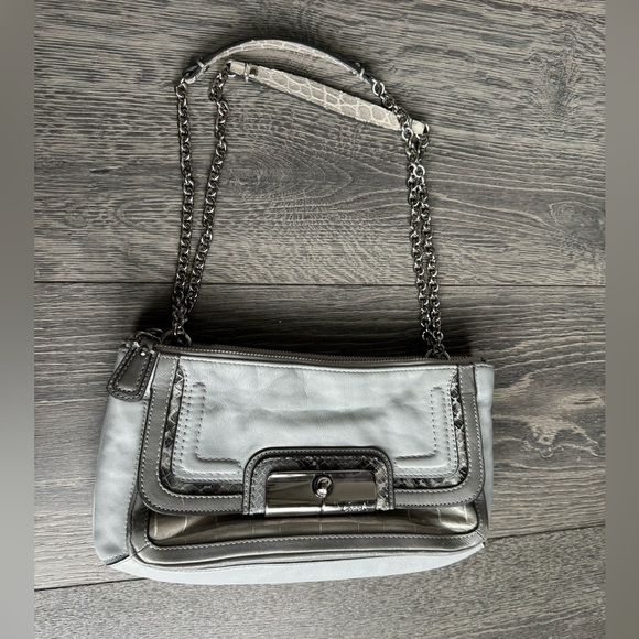 Coach Handbags - Coach Kristen Willow Leather Shoulder Bag in Gray